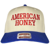 31 American Honey Embroidered Snapback Trucker Hat - Cream / Royal Blue