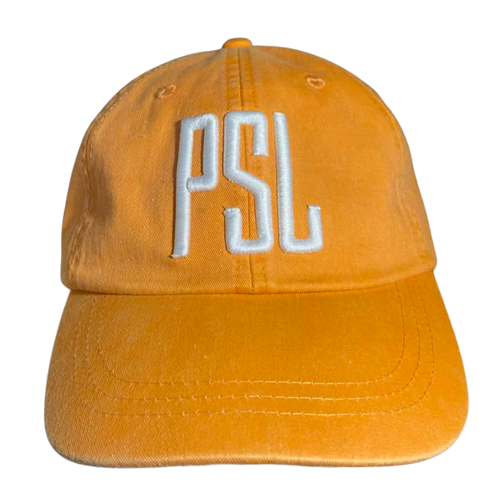 Copy of Etsy Backgrounddesigns (10) PSL Embroidered Dad Cap - Orange