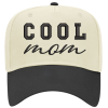 Copy of Etsy Backgrounddesigns (7) Cool Mom Embroidered Snapback Trucker Hat - Cream / Black