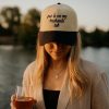 il_fullxfull.7546015927_lg49-1.jpg Funny Womens Hat | Put It On My Husband's Tab Snapback | Girls Trip Hat Embroidered Trucker Hat detail view 3
