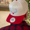 Rudolph Red Nose Reindeer Embroidered Trucker Hat detail view 4